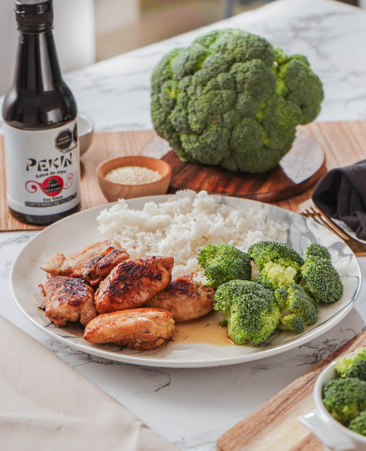 POLLO EN SALSA DE SOYA Y MIEL
