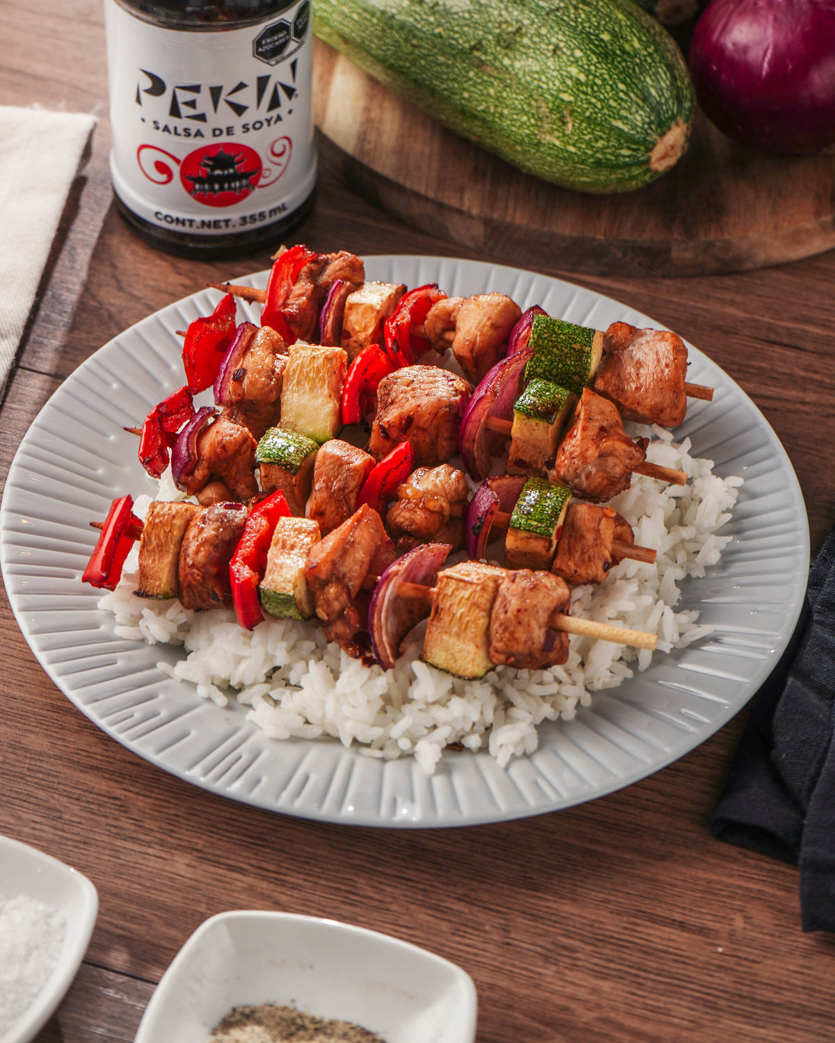 Brochetas de pollo Air Fryer