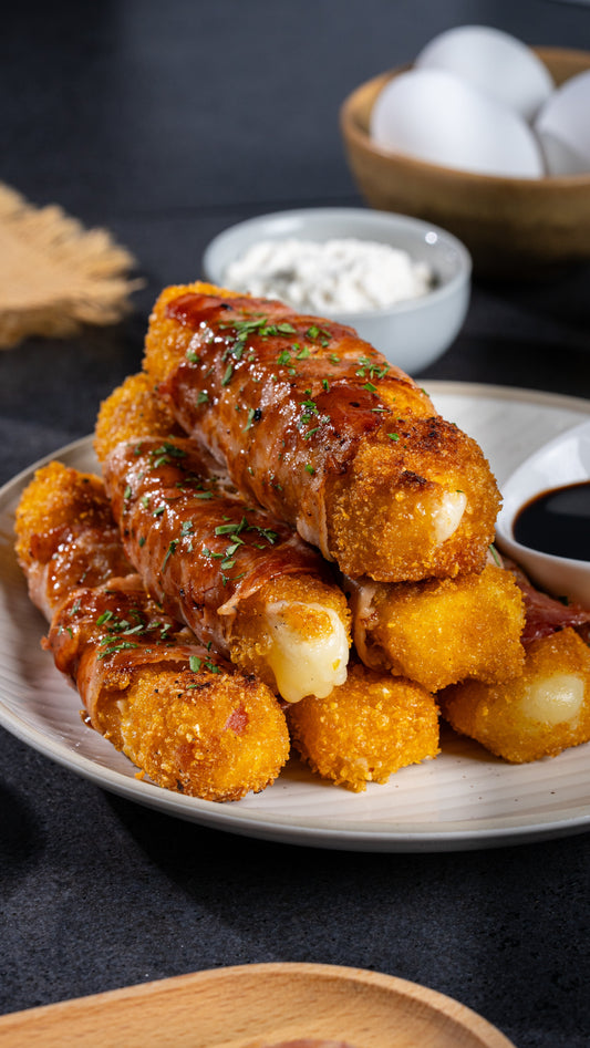 DEDOS DE QUESO Y TOCINO
