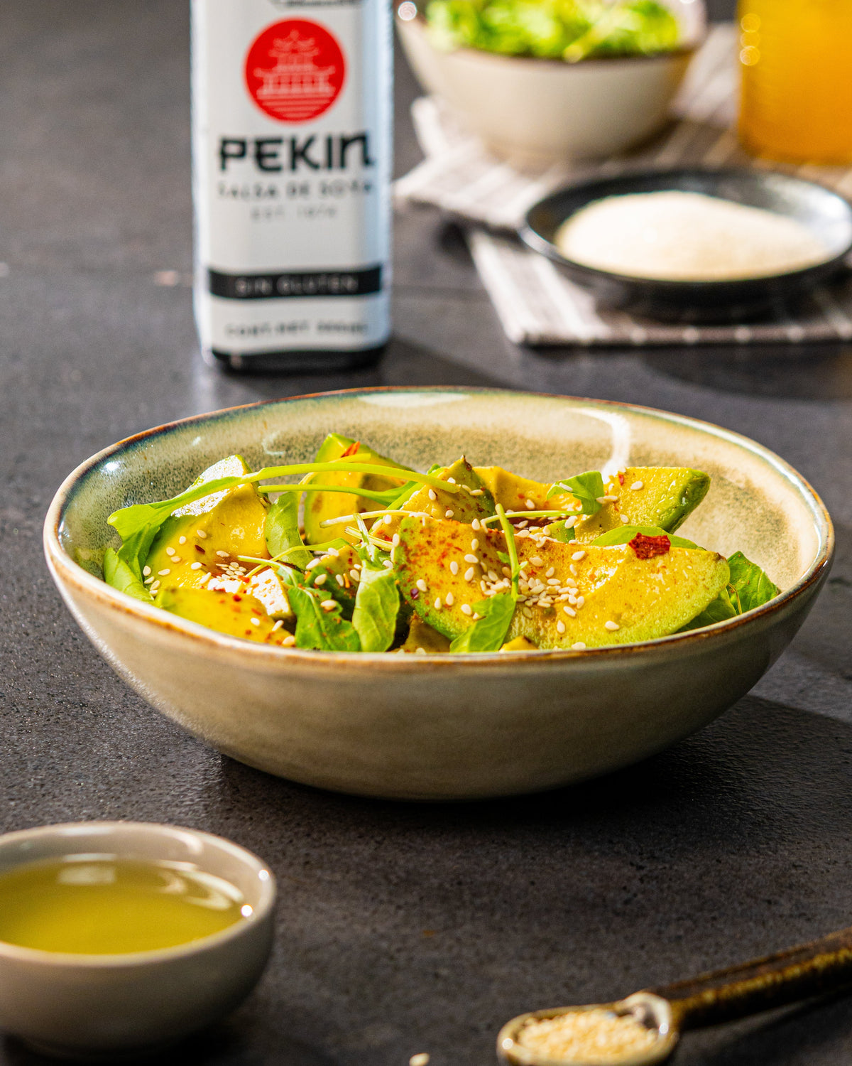 ENSALADA DE AGUACATE CON PONZU