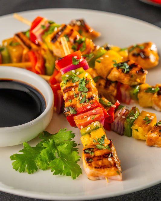 BROCHETAS DE CERDO AGRIDULCE