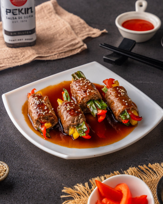 ROLLITOS DE CARNE ORIENTALES