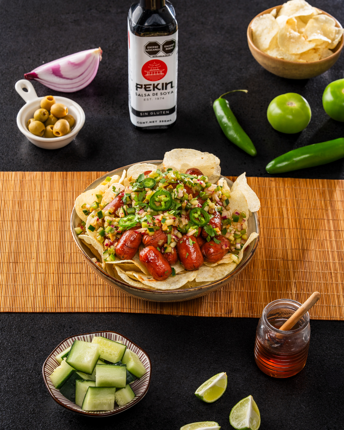 SALCHICHAS BOTANERAS CON PAPAS
