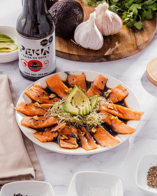Sashimi de salmón